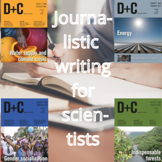 Journalistic writing for scientists