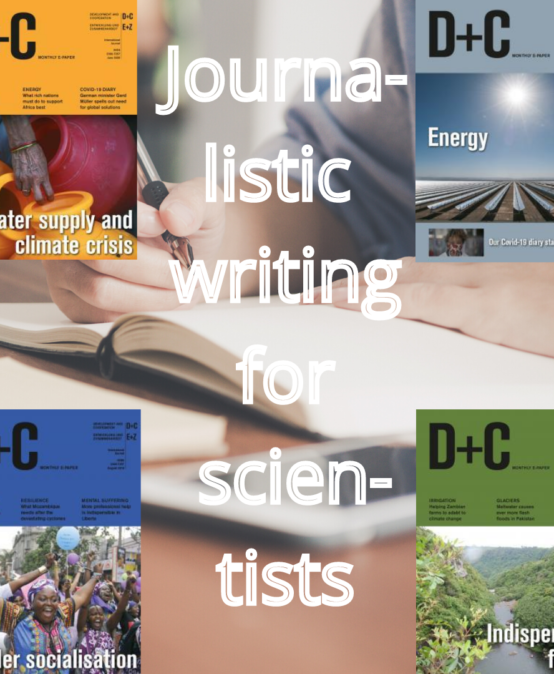 Journalistic writing for scientists