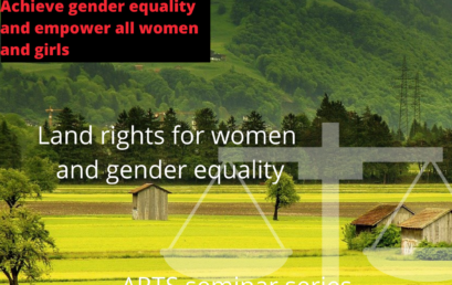 ARTS seminar series : „SDG5: Land rights for women and gender equality“