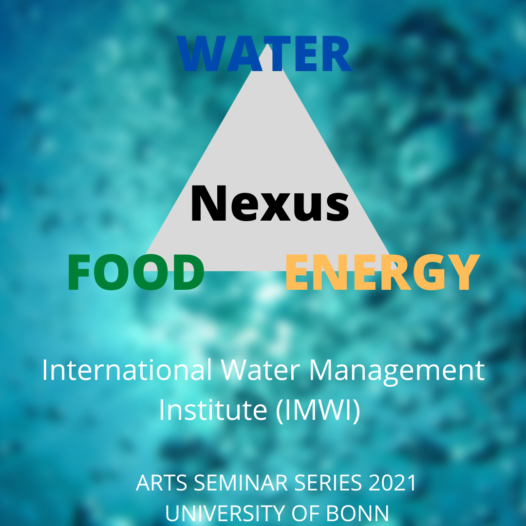 ARTS seminar series summer term: Water-Food-Energy Nexus