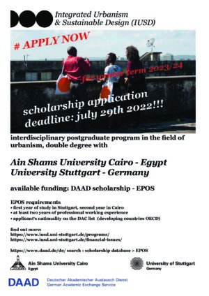 Application open for scholarships in integrated urbanism!