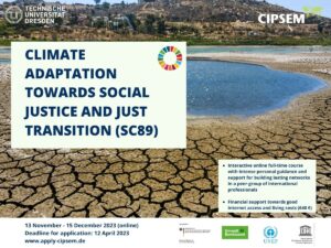 New course program 2023 from CIPSEM (Centre for International Postgraduate Studies of Environmental Management)