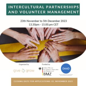 DAAD EPOS Online Workshop Serie zu “Intercultural Partnerships and Volunteer Management” (Action Network)