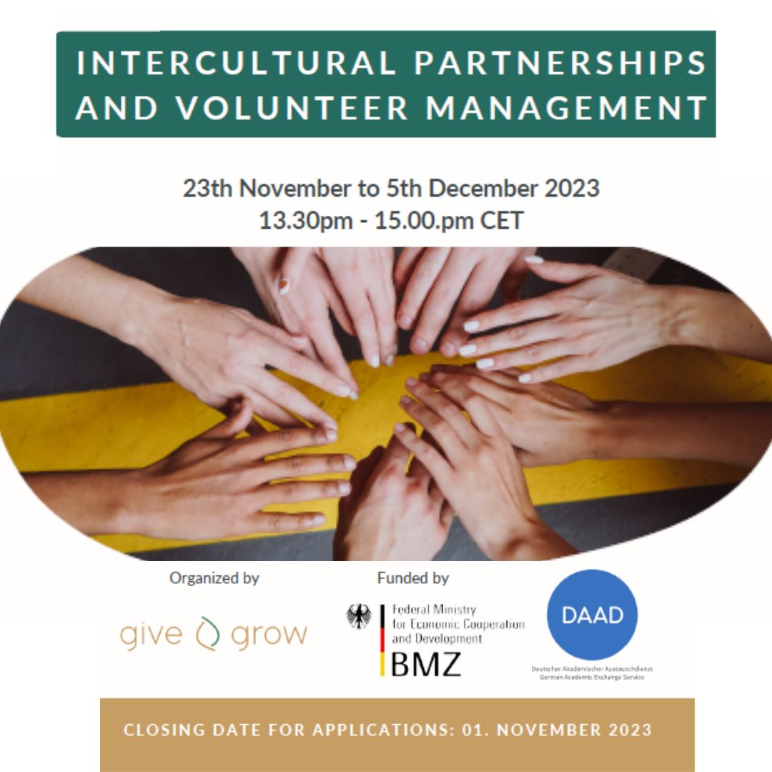 DAAD EPOS Online Workshop Serie zu “Intercultural Partnerships and Volunteer Management” (Action Network)