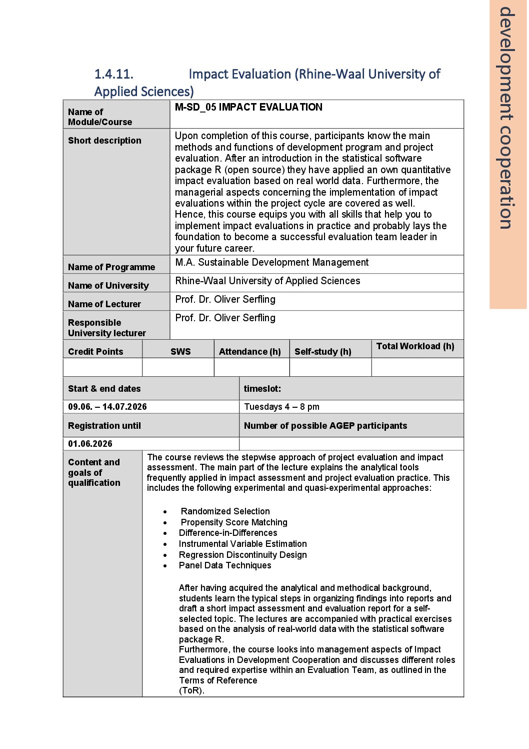1.4.11. Impact Evaluation (Rhine-Waal University of Applied Sciences)