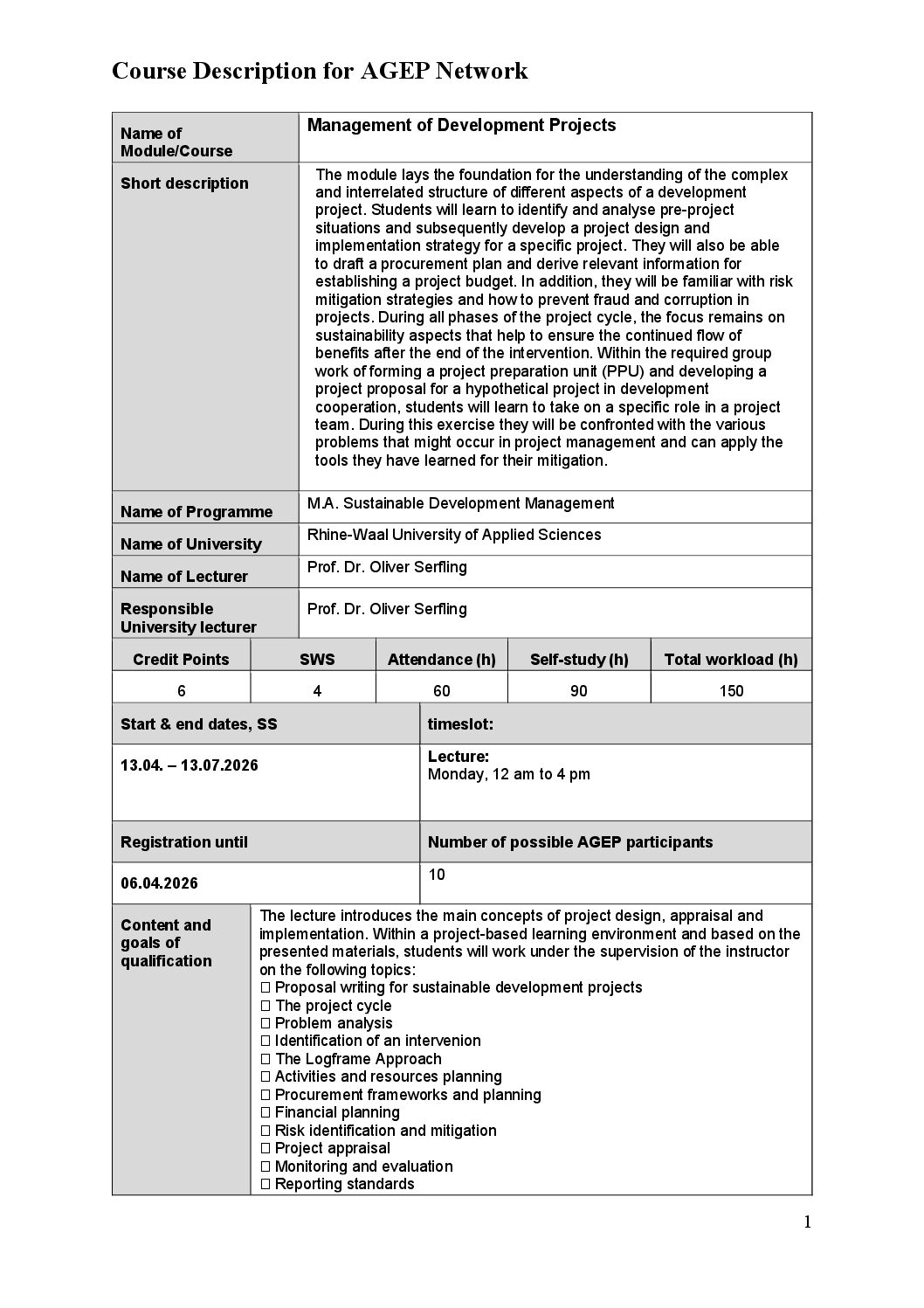 Management of Development Projects_Rhein-Waal_SS2026